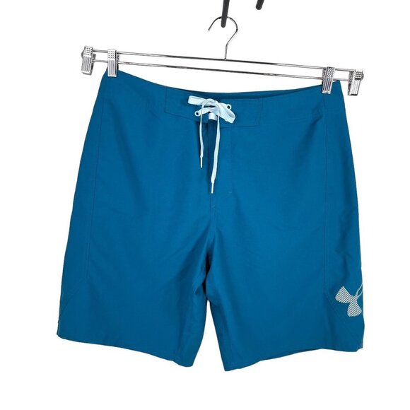 Under Armour Mania Board shorts Strom turquois sz 38 - Picture 1 of 9